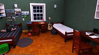 Ending the first day of college with big tits and cute hentai fun