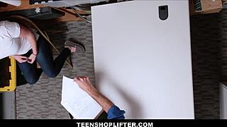 Sexy Thick Big Ass Teen 18+ Raven Reign Caught Using Fake Ids Fucked By Security Officer