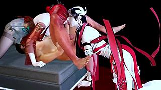 Threesome with bigboobs princesses! 😍