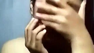 Khmer girl bathes in shower