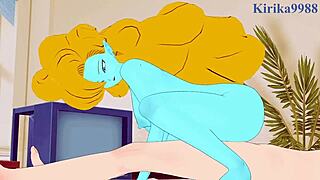 panchy, bulma's mother, and zangya have intense sex in this dragon ball hentai.