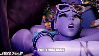 Widowmaker gets fucked in this blue hunnids pmv.
