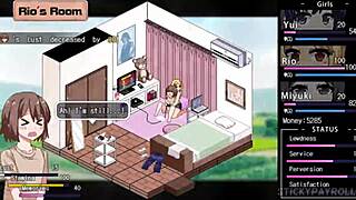 Blonde step-sister with big tits enjoys intense pussy action in hentai game