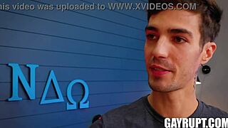 Twink Bent Over For Big Cock Doggystyle At Glory Hole With Masyn Thorne And Jacob Acosta