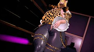 Yo, Kiki’s 3D cartoon walk is pure fire with her cute outfit and sexy moves! 🔥