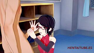 Boku No Hero 3D Hentai - Bakugou Katsuki & Sarada Uzumaki Hard Sex at School