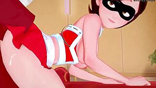 Elastigirl bangs the wrong Santa in this full Incredibles fantasy movie.