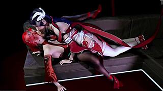 Threesome with bigboobs princesses! 😍