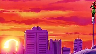 Dragon Ball Z adventure with Bulma and Gohan.