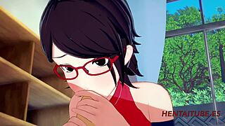 Boku No Hero 3D Hentai - Bakugou Katsuki & Sarada Uzumaki Hard Sex at School