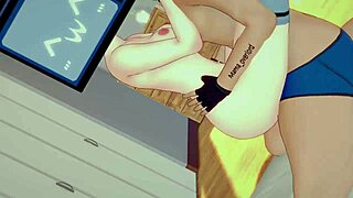 Frotando La Vagina De Tv Woman Para Calentarla