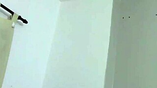 The husband invites his friend to fuck his hot Latina wife in doggystyle, leading to a cumshot on her big ass.