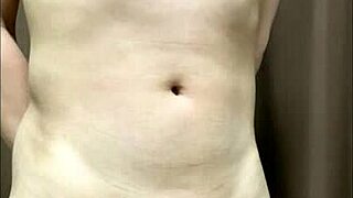 japanese girl shows hairless pussy and cock