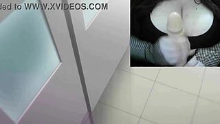 In Hatsukoi Jikan episode 1, Ivy cosplays as a nerd with huge tits in this hentai scene.