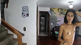 Novinha Milena Tavares Gets Director's Cock Behind Camera