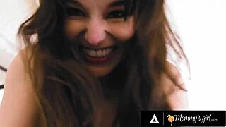 hey, Lexi Luna, make my stepdaughter Eliza squirt more with that tickling!