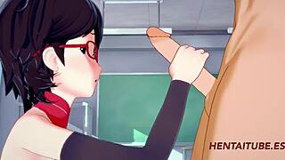 Boku No Hero 3D Hentai - Bakugou Katsuki & Sarada Uzumaki Hard Sex at School