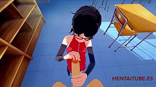 Boku No Hero 3D Hentai - Bakugou Katsuki & Sarada Uzumaki Hard Sex at School