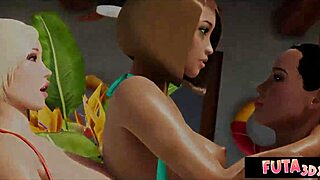 Futa3Dx - Hot Babe Fucked Hard by Two Big Dicked Futa Hotties, Dare to Watch?