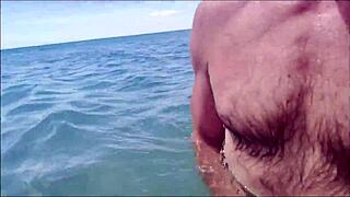 Weekend in Nature Turns Freaky with Old Hairy Monster Cock.