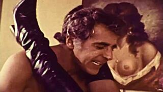 Vintage secretary from Dark Lantern London shows off her hairy mature charm in retro style