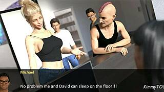 in the spell book pt 2, the slutty housewife teases monster cocks in the neighborhood, leading to outdoor group sex