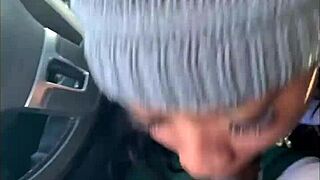 Snowboarder girl gives amazing blowjob with gagging and cumshot!