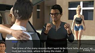 in the spell book pt 2, the slutty housewife teases monster cocks in the neighborhood, leading to outdoor group sex