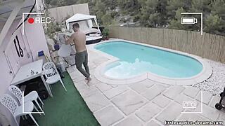 Swinger house in Barcelona hosts Sicilia and Little Caprice for raw group action part 2.