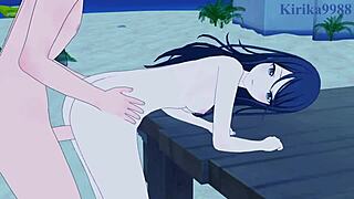 ichika hoshino and ena shinonome in wild animated action