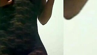 New Model Poses in Lingerie Photoshoot with Natural Tits