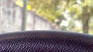 risky handjob in car asking hot stranger for street info