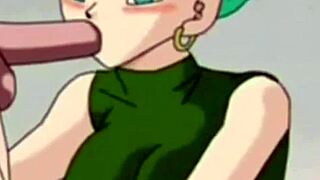 Dragon Ball Z adventure with Bulma and Gohan.