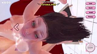 Ever seen a 3D futa girl get rhythmically fucked with animated cunnilingus?