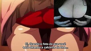 In Hatsukoi Jikan episode 1, Ivy cosplays as a nerd with huge tits in this hentai scene.