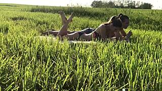 russian skinny babe fucks hard in backroom