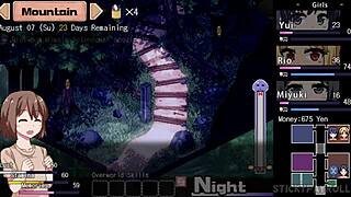 Blonde step-sister with big tits enjoys intense pussy action in hentai game