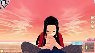 Male POV fucks Boa Hancock in 3D hentai.