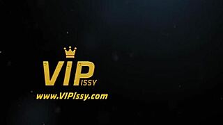 slut pissing in glass while sucking cock pov