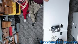 teen thief receives facial in high definition reality scene