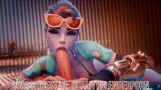 Widow Enjoys A Relaxing Day On The Beach