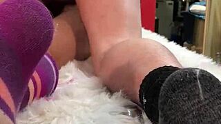 Massage turns into banging married friend's tight blonde asshole