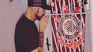 mature man plays domino with stepdaughter, notices no panties.