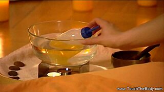 Girls enjoying a soothing atmosphere with intimate Indian couple massage