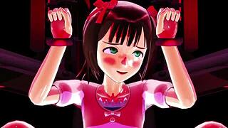 Haruka bounces in 3d hentai with intense action