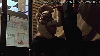 Extremely Risky Bar Blowjob! Downtown Sucking and Flashing Now!