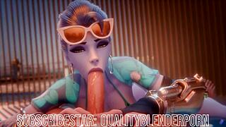 Widow Enjoys A Relaxing Day On The Beach