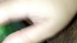 Claudia Plays With Her Cucumber