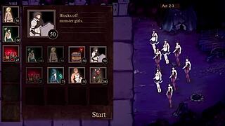 मॉन्स्टर गर्ल एनिमे एडवेंचर में चुदाई खेलती