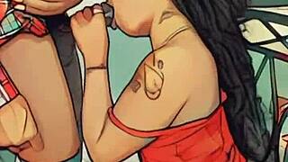 Damn! Mommy sucks stepbro's huge cock with wild hunger!